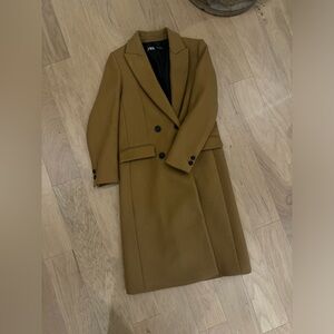 zara camel coat
